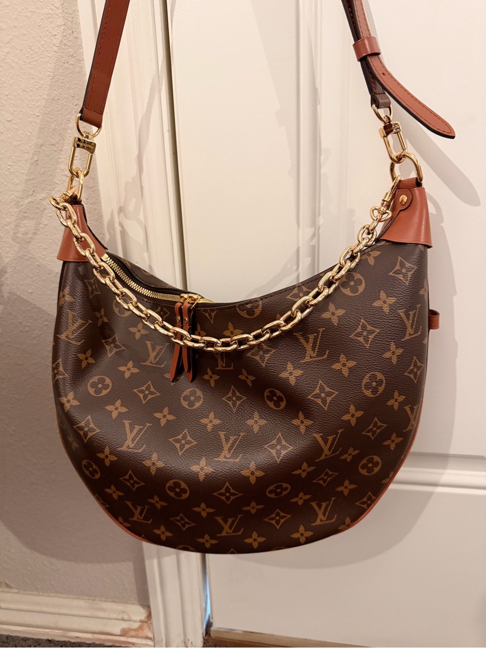 LOUIS VUITTON AUTHENTIC Reverse Monogram Loop Hobo